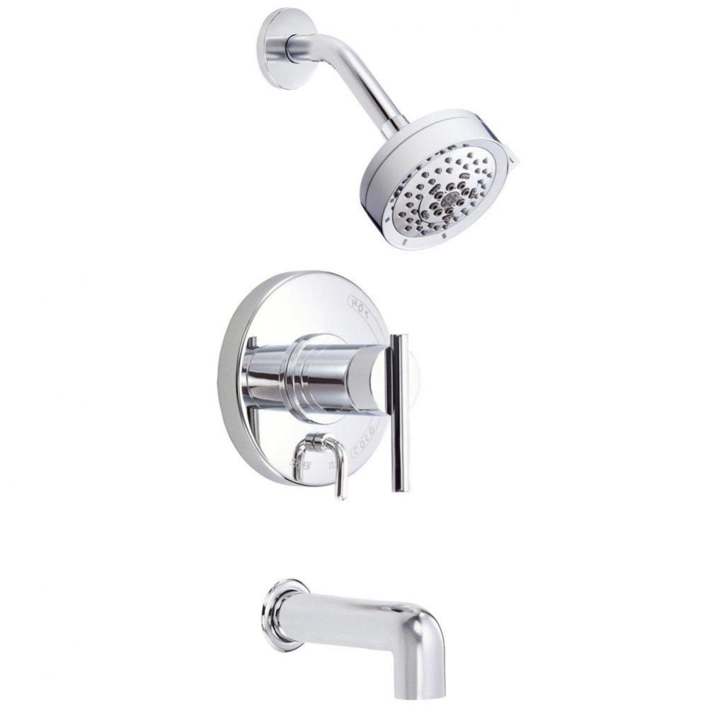 Parma 1H Tub & Shower Trim Kit w/ Diverter on Valve & 5 Function Showerhead 2.5gpm