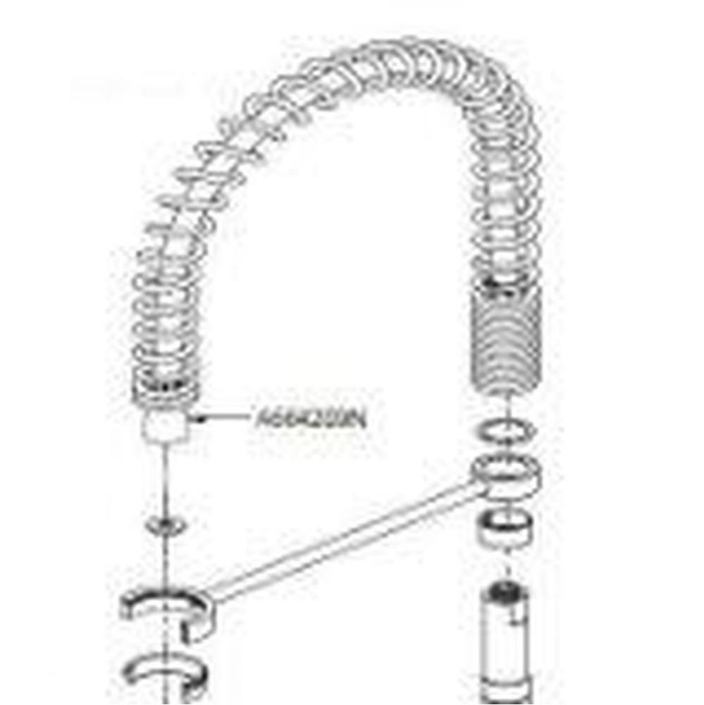 Hose 25'' Stainless Steel Braided