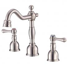 Danze D303157BN - Opulence 2H Mini-Widespread Lavatory Faucet w/ Metal Touch Down Drain 1.2gpm Brushed
