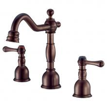 Danze D303157BR - Opulence 2H Mini-Widespread Lavatory Faucet w/ Metal Touch Down Drain 1.2gpm Tumbled