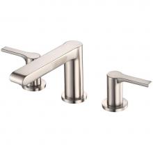 Danze D304087BN - South Shore 2H Widespread Lavatory Faucet with 50/50 Touch Down Drain 1.2gpm Brushed