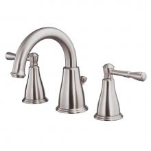 Danze D304115BN - Eastham 2H Widespread Lavatory Faucet w/ 50/50 Pop-Up Drain 1.2gpm Brushed