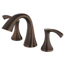 Danze D304222BR - Antioch 2H Mini-Widespread Lavatory Faucet w/ 50/50 Touch Down Drain 1.2gpm Tumbled