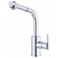Danze D404058 - Parma 1H Pull-Out Kitchen Faucet with SnapBack Retraction 1.75gpm Aeration and 2.2gpm Spray
