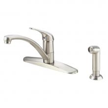Danze D407112SS - Melrose Four Hole Mount Single Handle Kitchen Faucet with Side