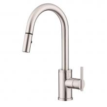 Danze D453558SS - Parma Trim Line 1H Pull-Down Kitchen Faucet w/ SnapBack Retraction 1.75gpm Aeration/2.2gpm Spray