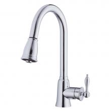 Danze D454410 - Prince 1H Pull-Down Kitchen Faucet w/ SnapBack Retraction Deck Plate Sold Separately 1.75 gpm