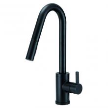 Danze D457230BS - Amalfi 1H Pull-Down Kitchen Faucet w/SnapBack Retraction 1.75gpm Satin