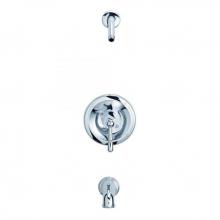 Danze D500015LSTC - Eastham 1H Tub and Shower Trim Kit and Treysta Cartridge w/ Diverted On Spout Less Showerhead