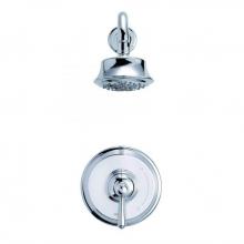 Danze D501557BRTC - Opulence 1H Shower Only Trim Kit and Treysta Cartridge w/ 5 Function Showerhead 1.75gpm Tumbled