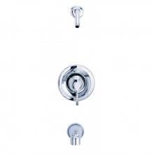 Danze D510022LSBRTC - Antioch 1H Tub and Shower Trim Kit and Treysta Cartridge w/ Diverted On Spout Less Showerhead
