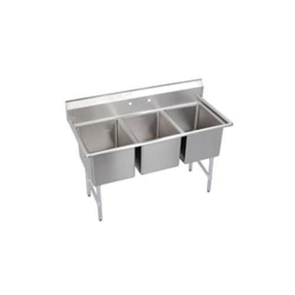 Dependabilt Stainless Steel 63'' x 29-13/16'' x 44-3/4'' 16 Gauge Th