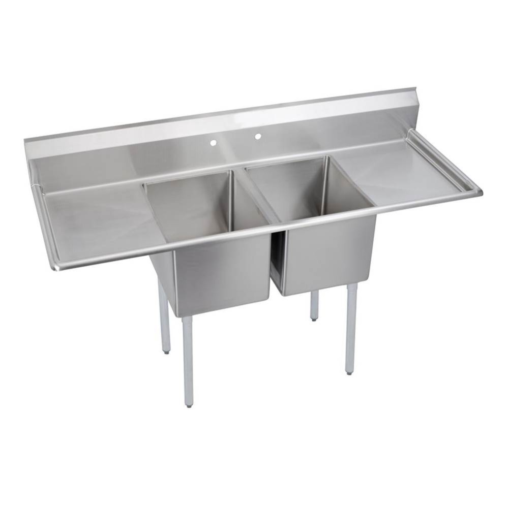 Dependabilt Stainless Steel 74'' x 29-13/16'' x 44-3/4'' 16 Gauge Tw
