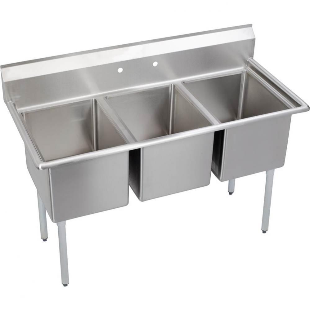 Dependabilt Stainless Steel 81'' x 29-13/16'' x 43-3/4'' 18 Gauge Th