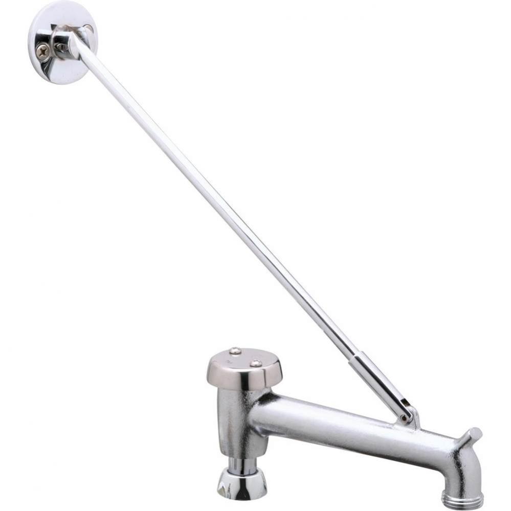 Spout - 7'' Bucket Hook Polished with Support Arm