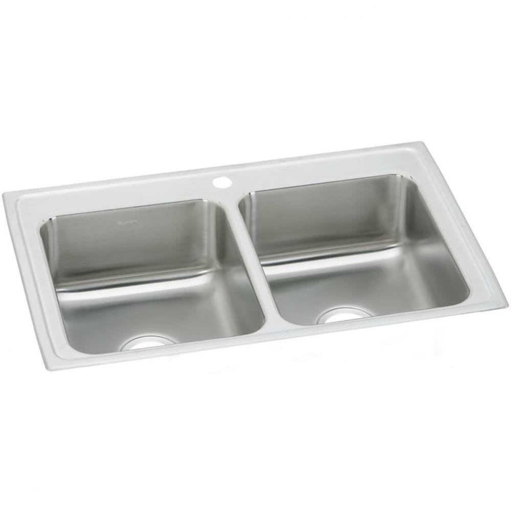 Celebrity Stainless Steel 23'' x 17'' x 6-1/8'', Equal Double Bowl D