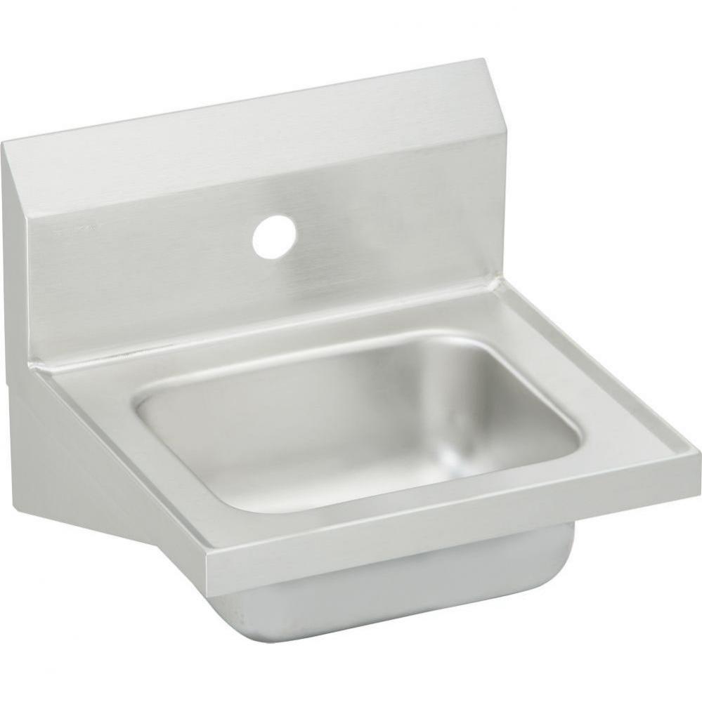 Stainless Steel 16-3/4'' x 15-1/2'' x 13'', Single Bowl Wall Hung Ha