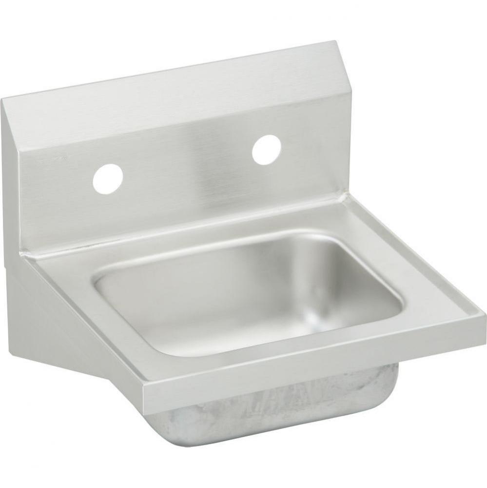 Stainless Steel 16-3/4'' x 15-1/2'' x 13'', Single Bowl Wall Hung Ha