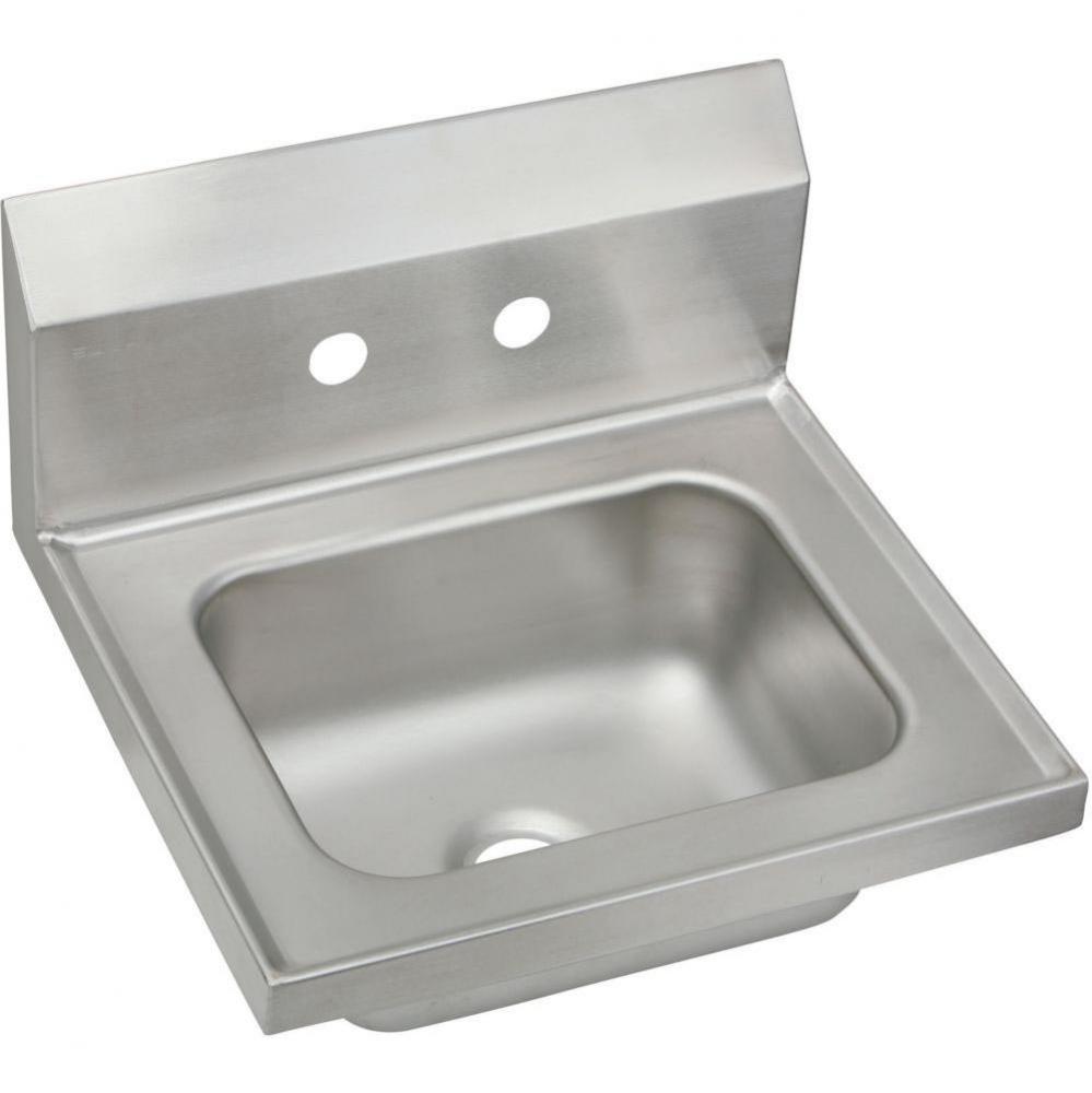 Stainless Steel 16-3/4'' x 15-1/2'' x 13'', Single Bowl Wall Hung Ha