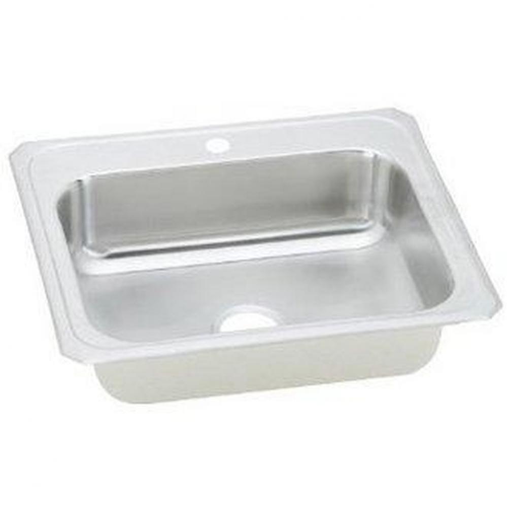 20 Gauge 17'' X 21.25'' X 6.9'' Single Bowl Sink