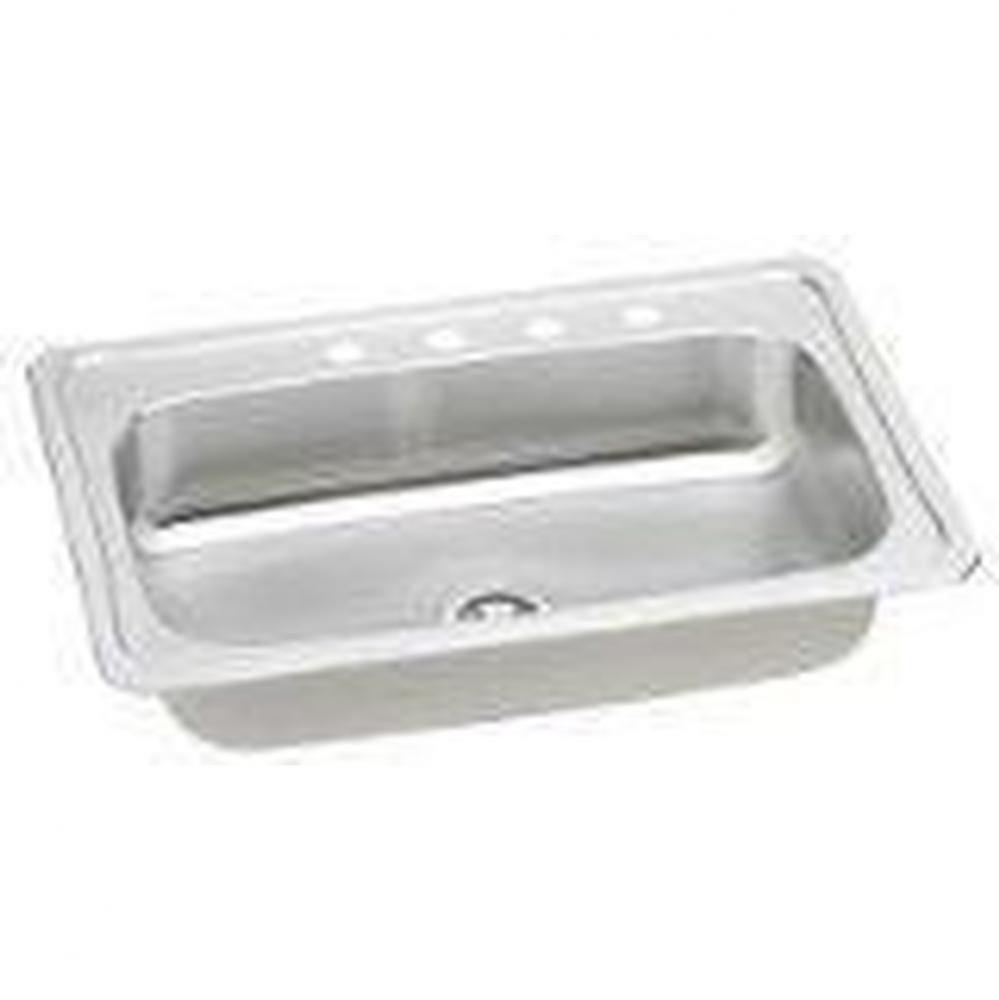 20 Gauge 33'' X 22'' X 7'' Single Bowl Kitchen Sink