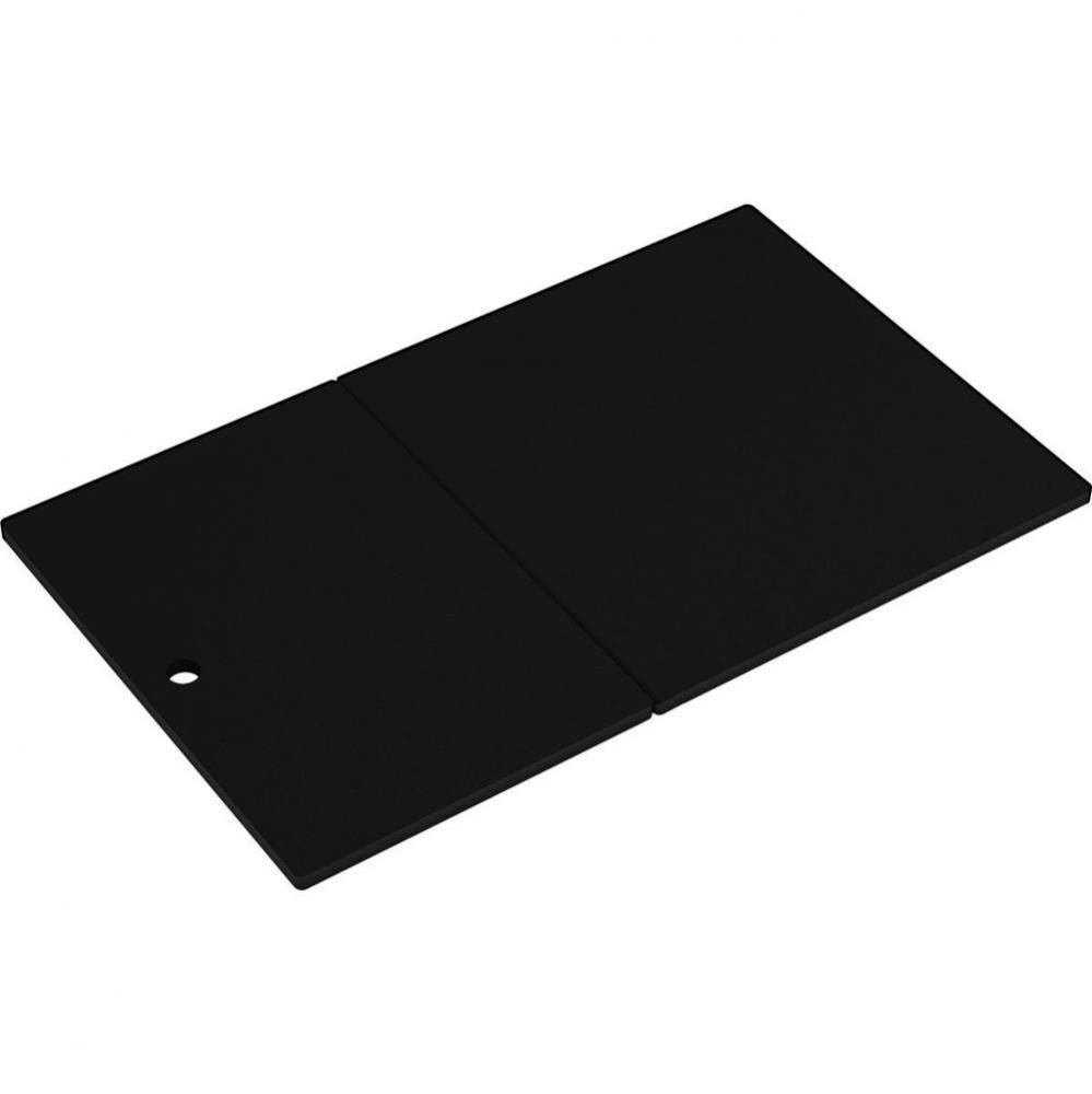 Circuit Chef Black Polymer 30-3/4'' x 18-3/4'' x 1/2'' Cutting Board