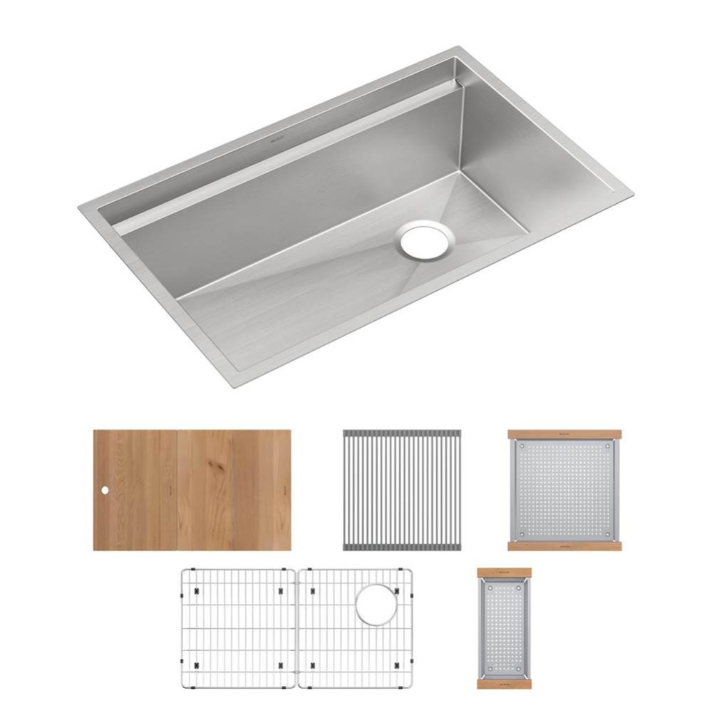 Circuit Chef Workstation Stainless Steel 32-1/2'' x 20-1/2'' x 10''