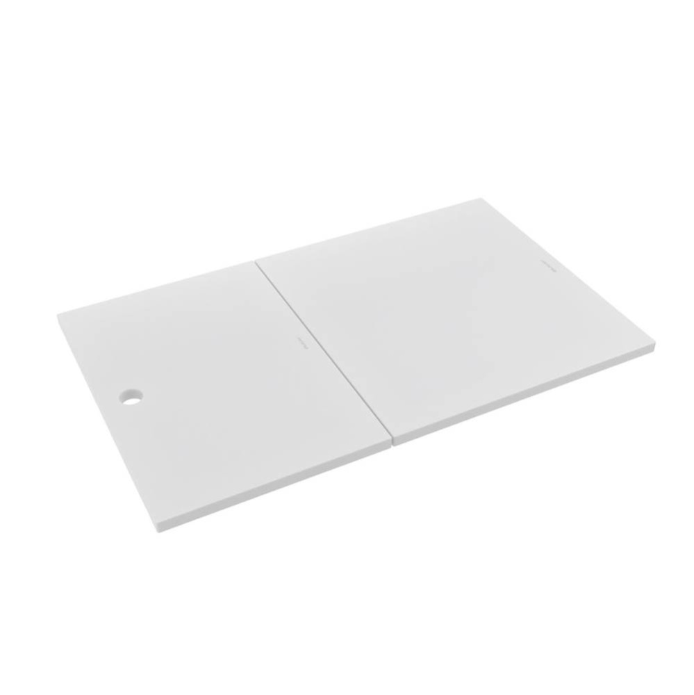 Circuit Chef White Polymer 30-3/4'' x 18-3/4'' x 1/2'' Cutting Board