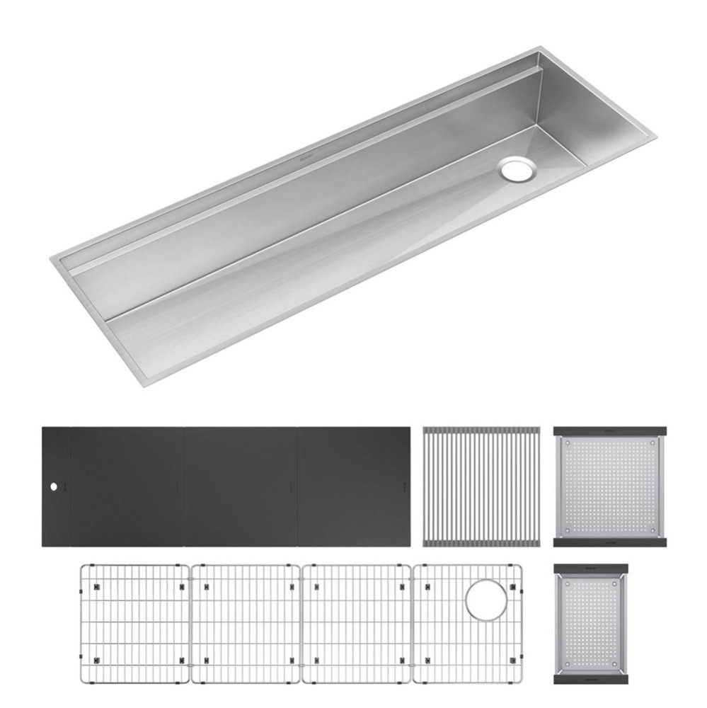 Circuit Chef Workstation Stainless Steel 59-1/2'' x 20-1/2'' x 10''