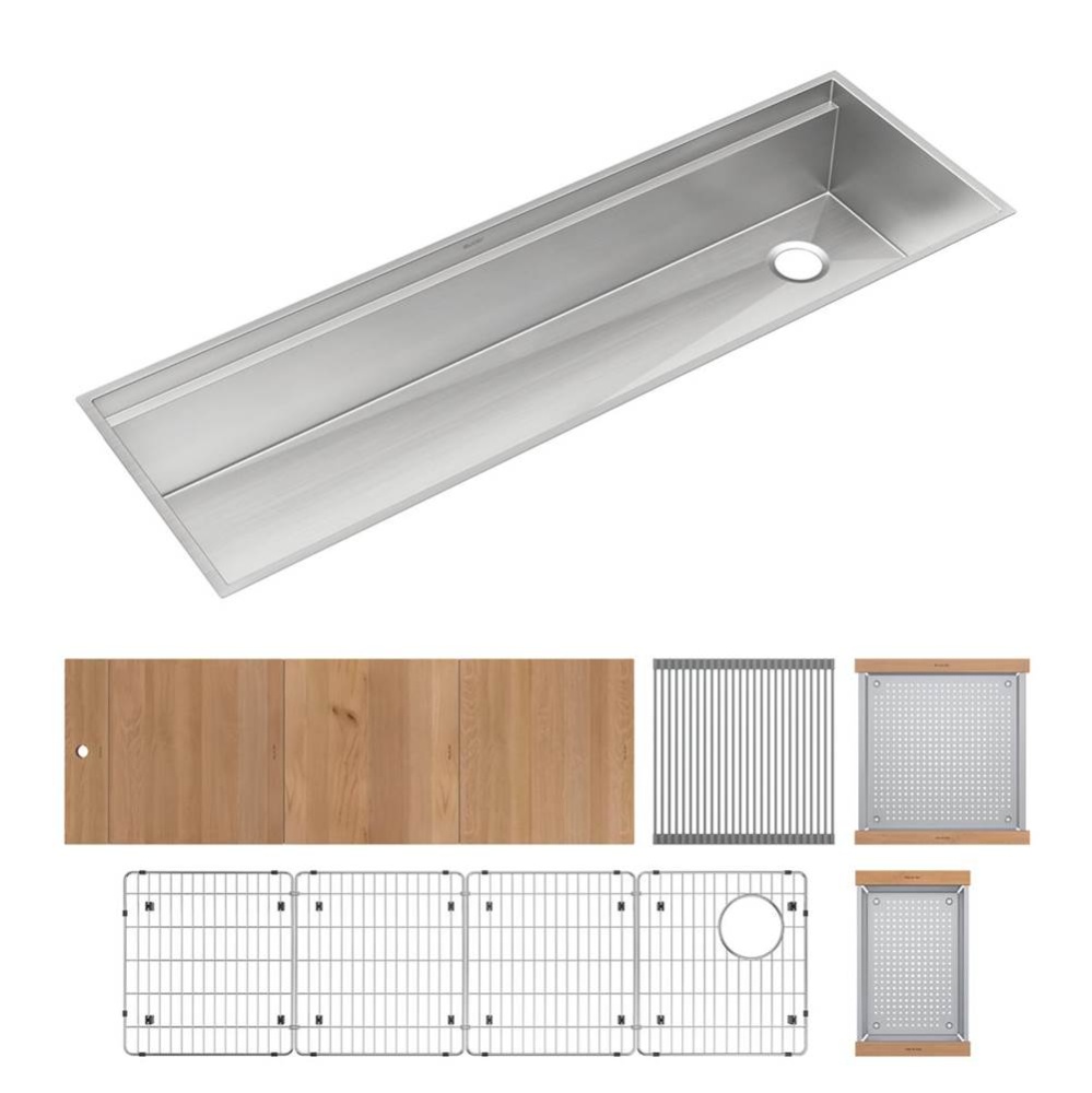 Circuit Chef Workstation Stainless Steel 59-1/2'' x 20-1/2'' x 10''