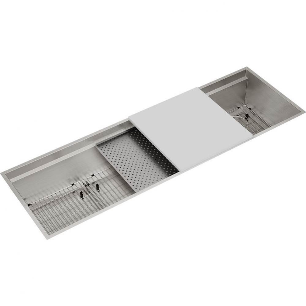 Circuit Chef Stainless Steel 59-1/2'' x 20-1/2'' x 10'', Single Bowl