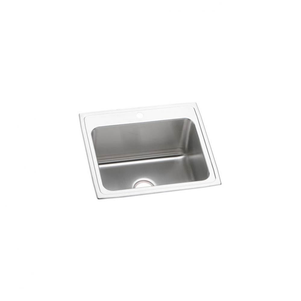 Lustertone Classic Stainless Steel 25'' x 21-1/4'' x 10-1/8'', Singl