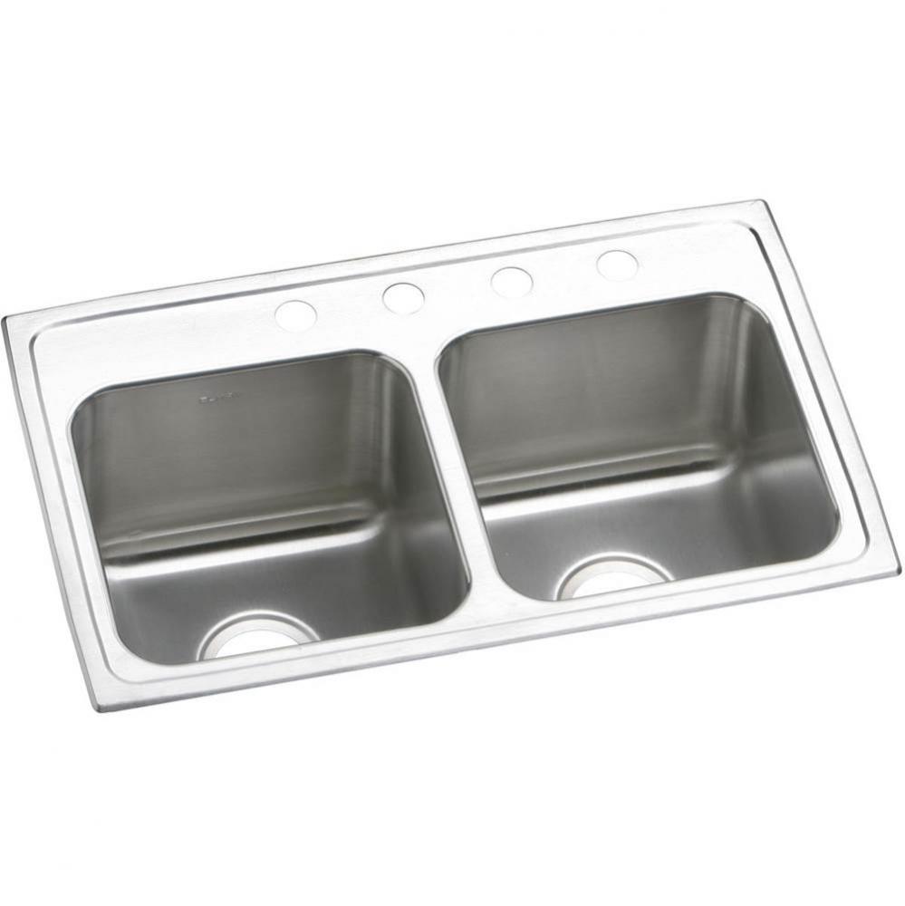 Lustertone Classic Stainless Steel 29'' x 18'' x 10'', MR2-Hole Equa