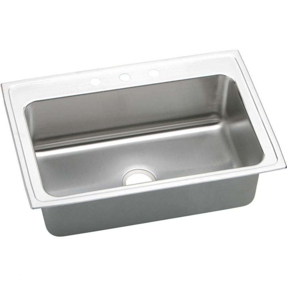 Lustertone Classic Stainless Steel 33'' x 22'' x 10-1/8'', Single Bo