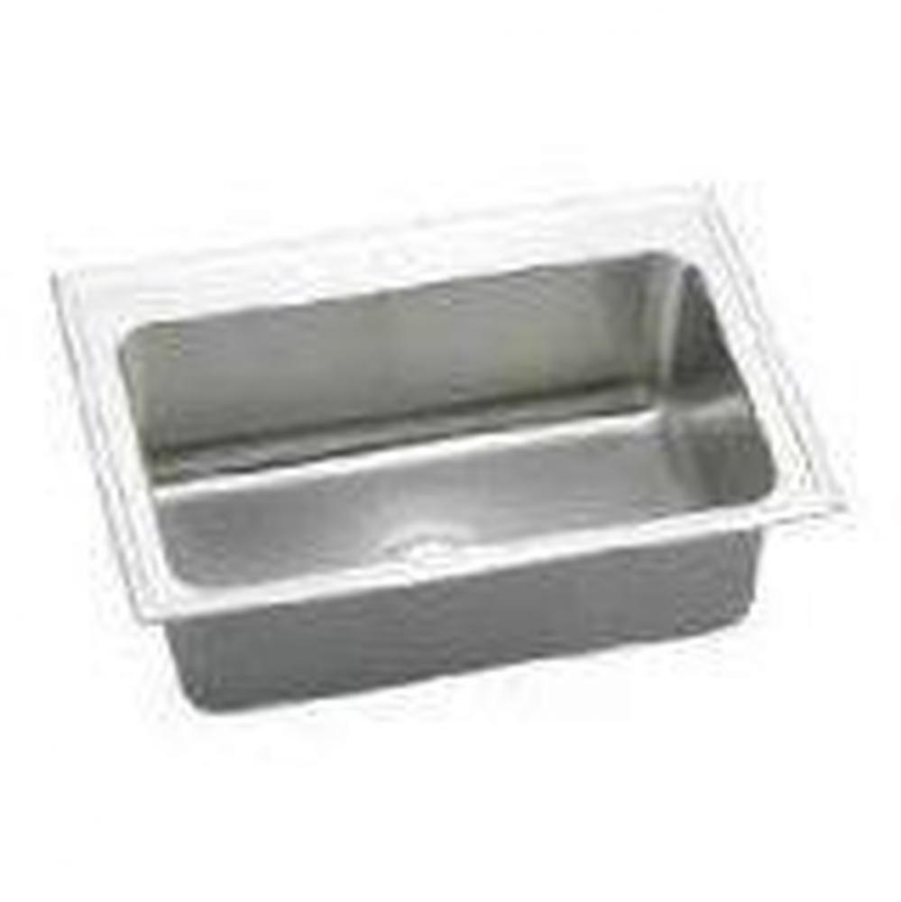 18 Gauge Stainless Steel 33'' x 22'' x 11.625'' Single Bowl Drop-in