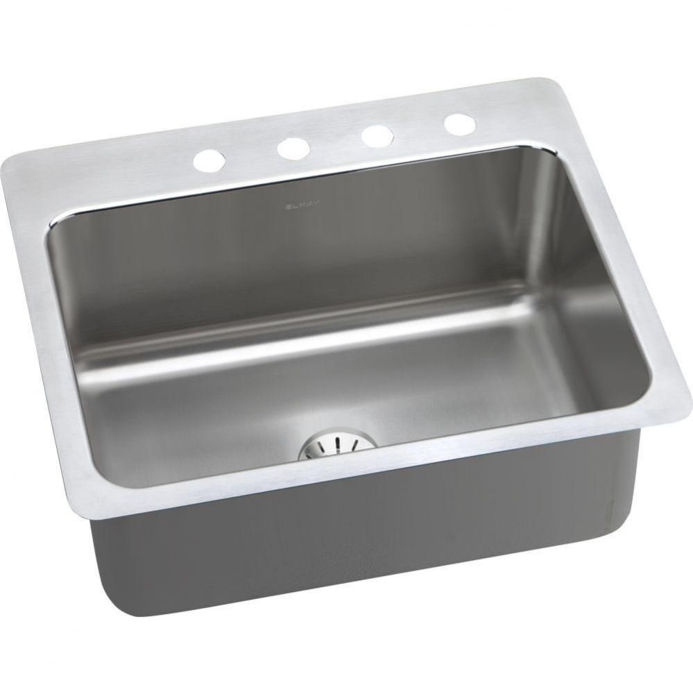 Lustertone Classic Stainless Steel 27'' x 22'' x 10'', 3-Hole Single