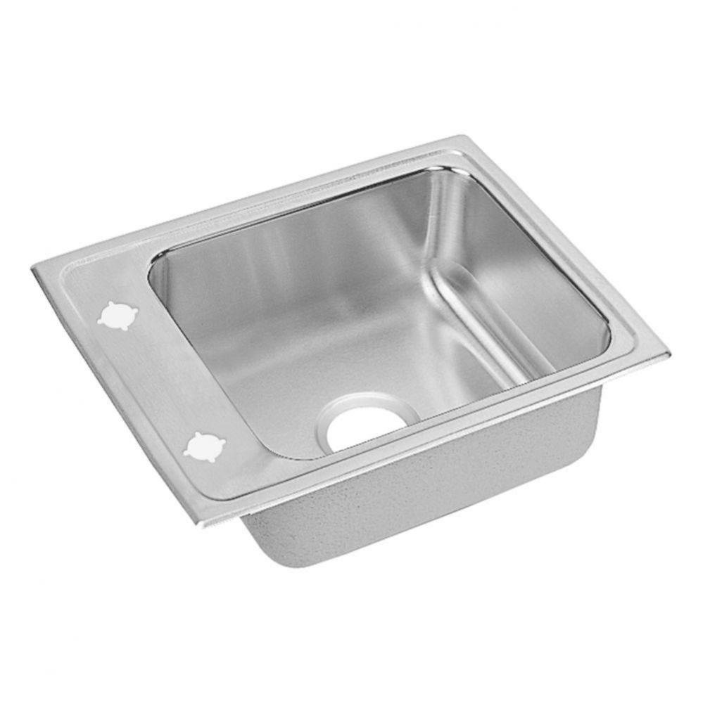 Lustertone Classic Stainless Steel 22'' x 17'' x 4'', Single Bowl Dr