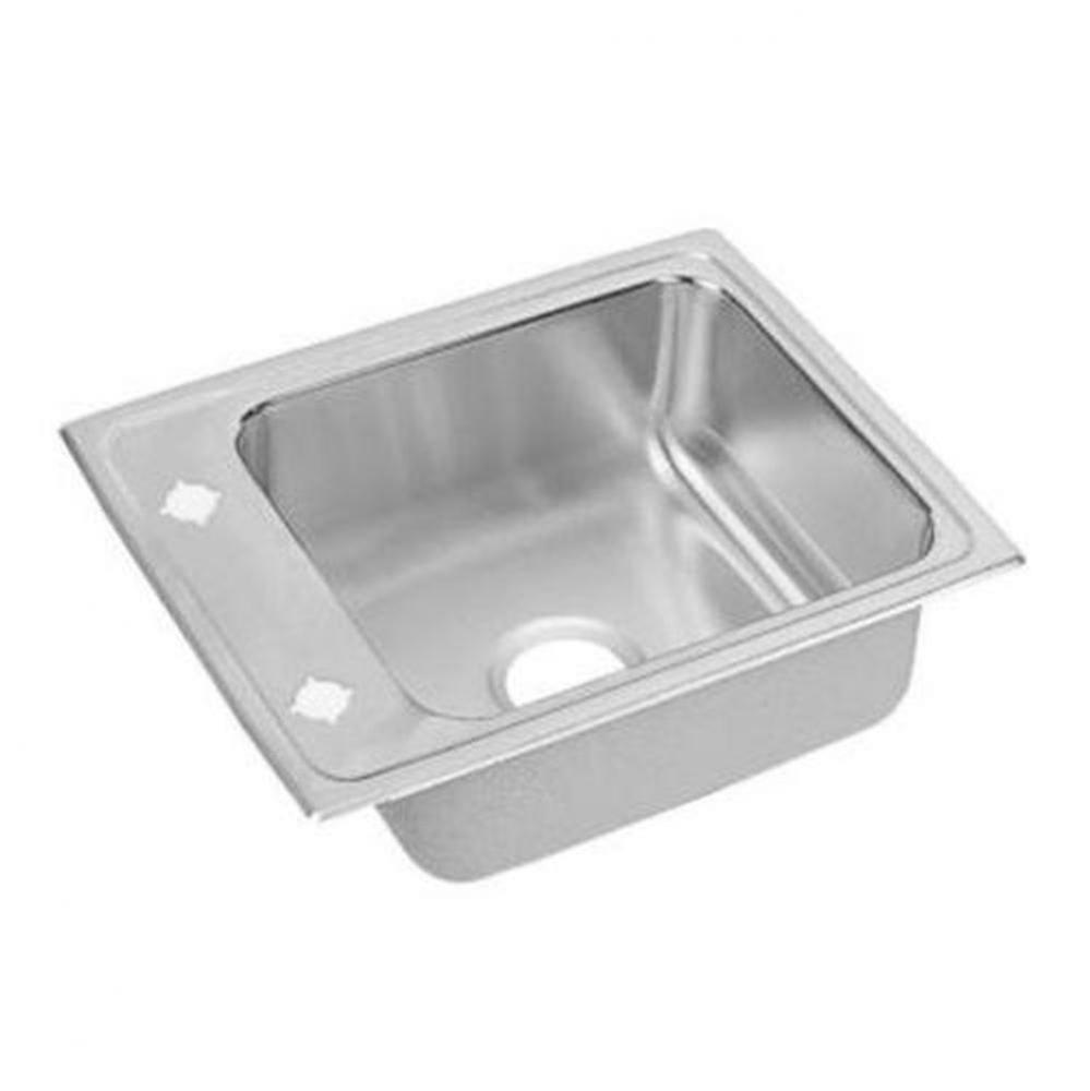 18 Gauge 22'' X 17'' X 4'' Single Bowl Sink