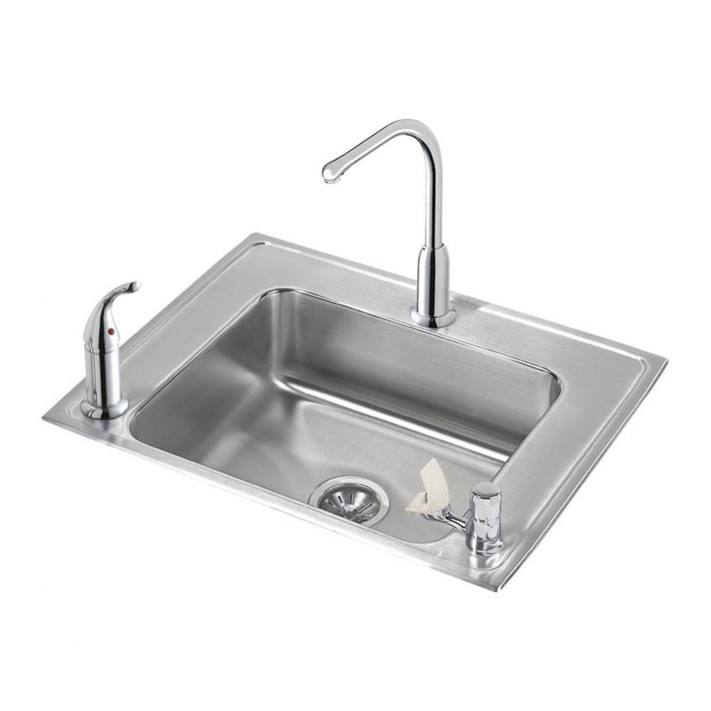 Lustertone Classic Stainless Steel 28'' x 22'' x 5'', Single Bowl Dr