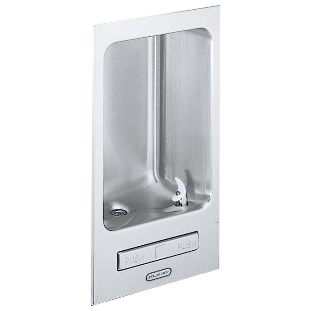 Wall Mount Fully Recessed Fountain Non-Filtered, Non-Refrigerated Stainless