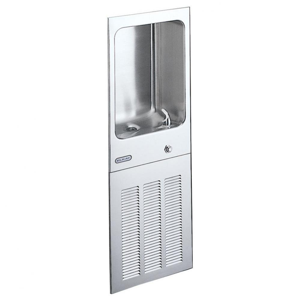 Cooler Wall Mount Fully Recessed Non-Filtered Refrigerated 8 GPH, Stainless