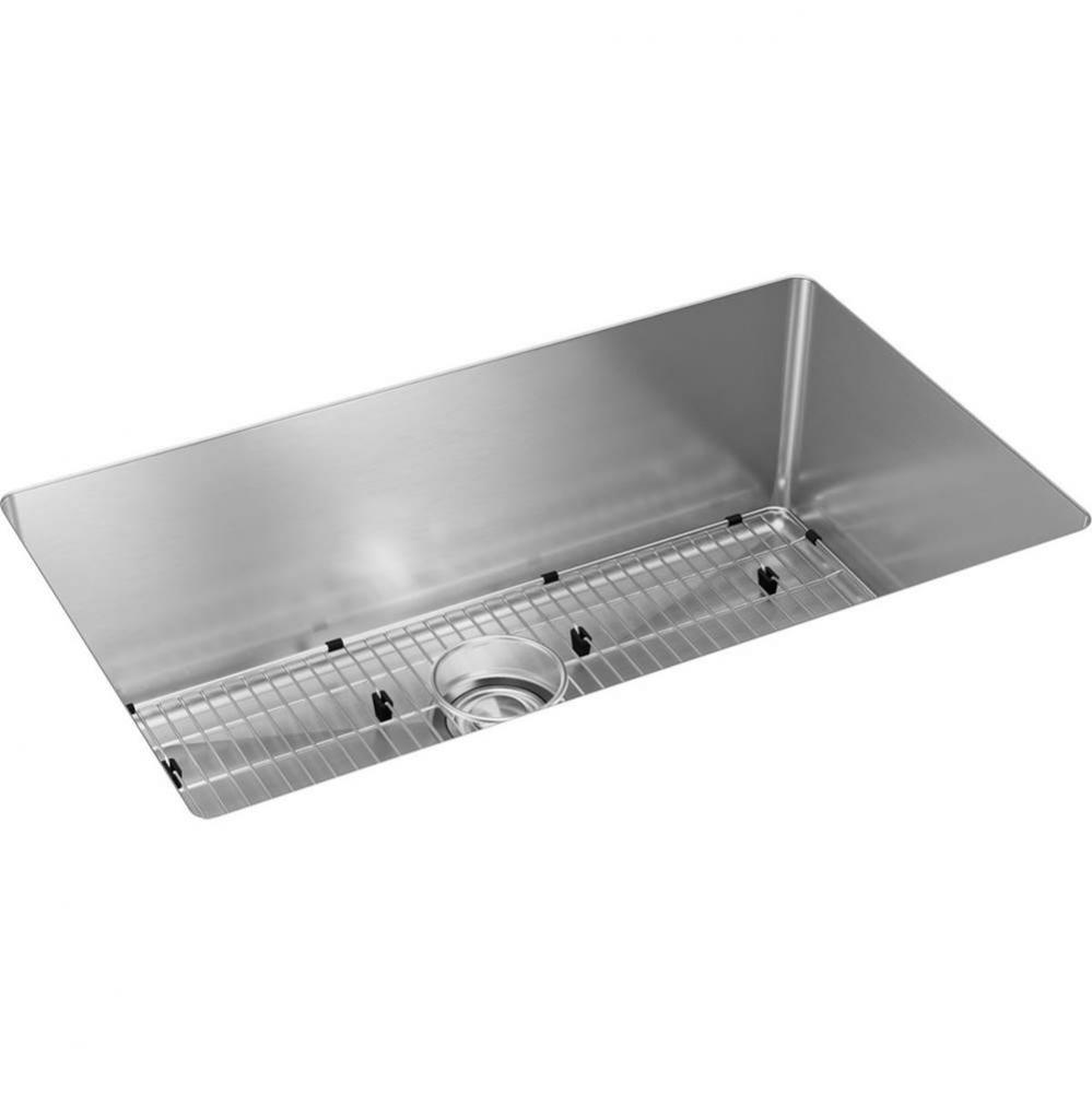 Crosstown 16 Gauge Stainless Steel 32-1/2'' x 18'' x 10'', Single Bo