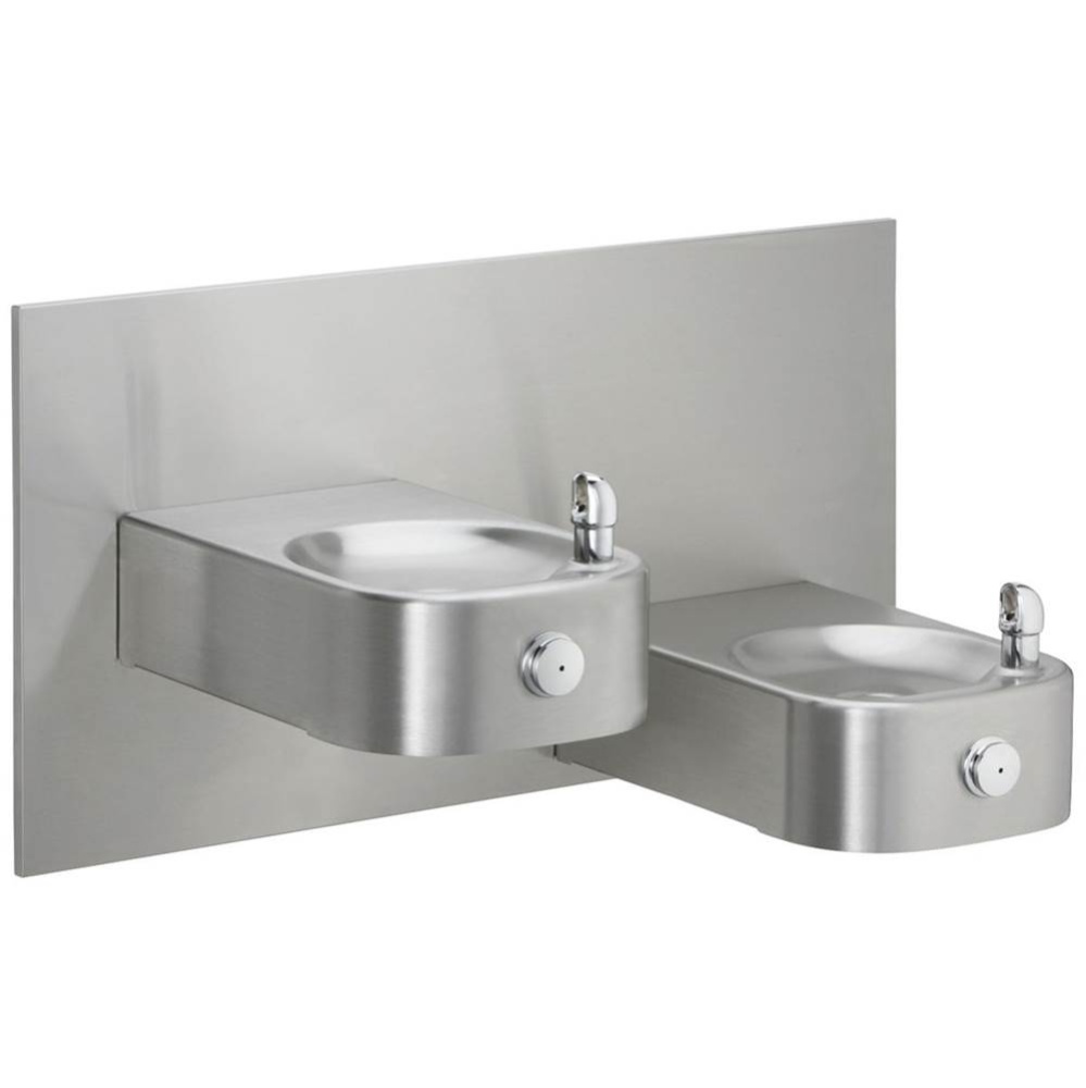 Soft Sides Heavy Duty Bi-Level Fountain Surface Mounting Non-Filtered Non-Refrigerated Stainless