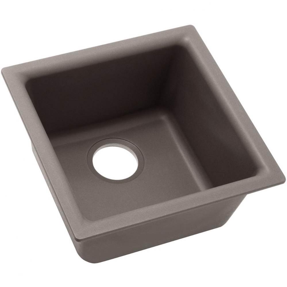 Quartz Classic 15-3/4'' x 15-3/4'' x 7-11/16'', Single Bowl Dual Mou