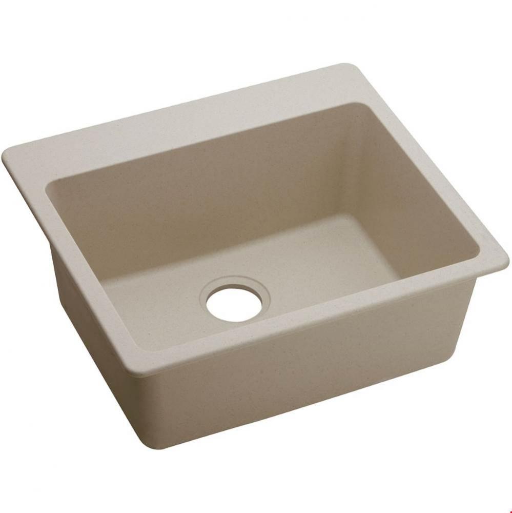 Quartz Classic 25'' x 22'' x 9-1/2'', Single Bowl Drop-in Sink, Putt