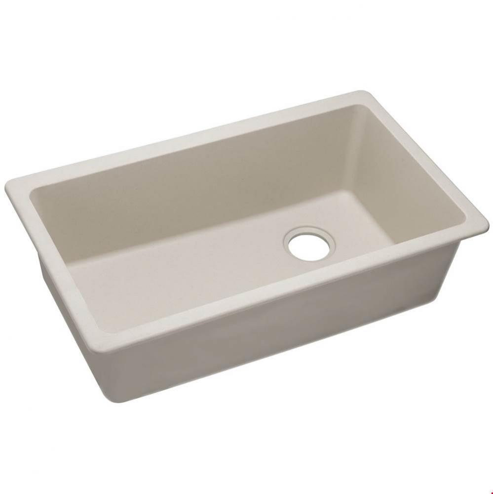 Quartz Classic 33'' x 18-3/4'' x 9-1/2'', Single Bowl Undermount Sin