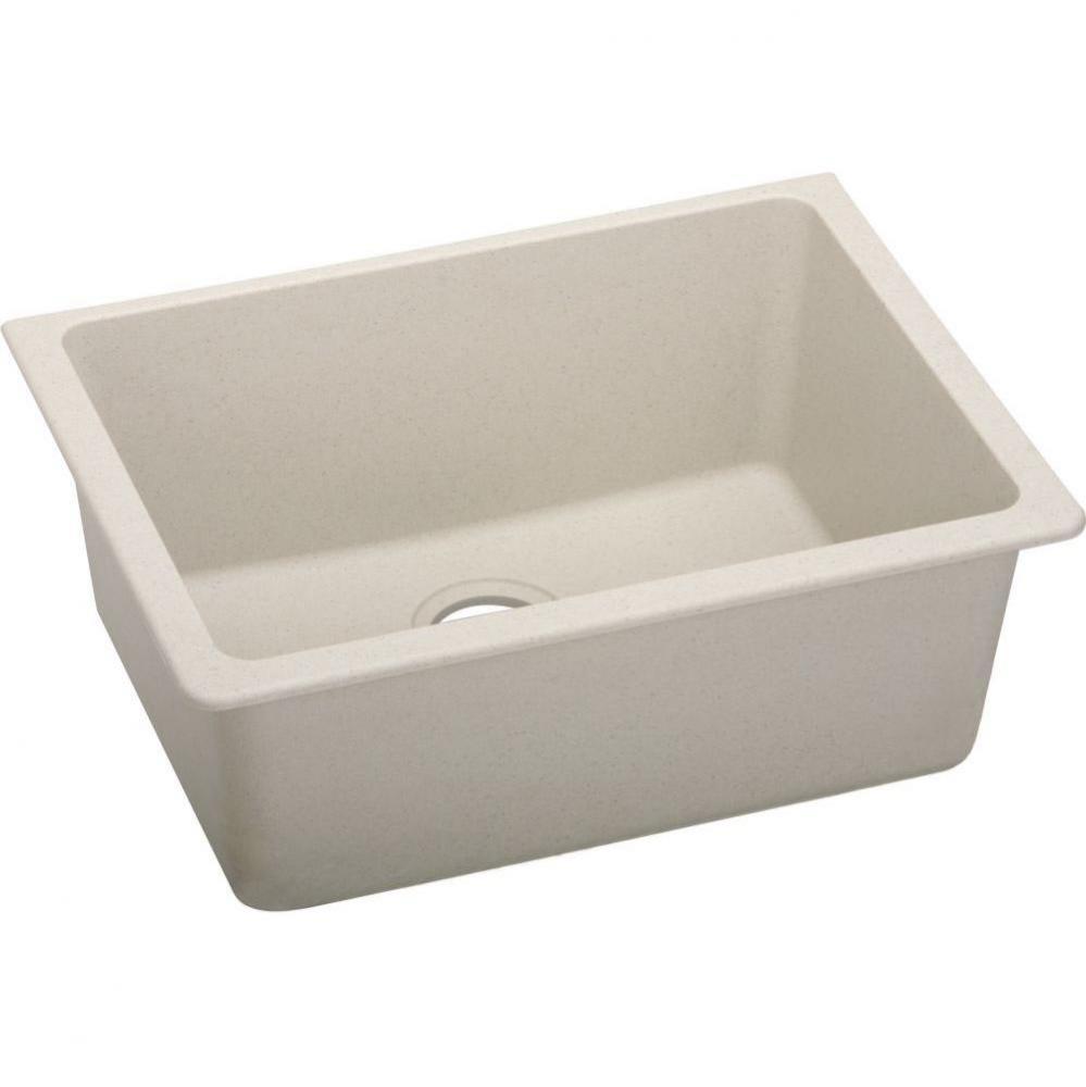 Quartz Classic 24-5/8'' x 18-1/2'' x 9-1/2'', Single Bowl Undermount