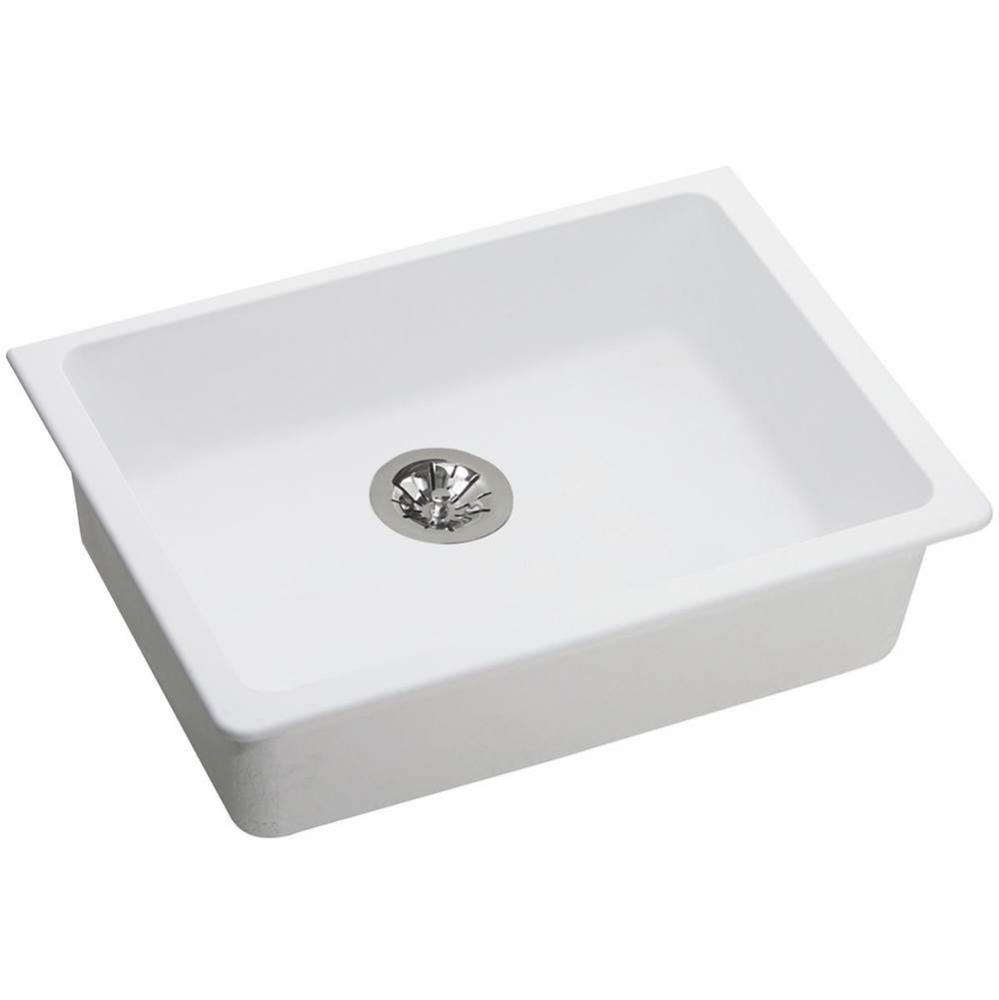 Quartz Classic 25'' x 18-1/2'' x 5-1/2'', Single Bowl Undermount ADA