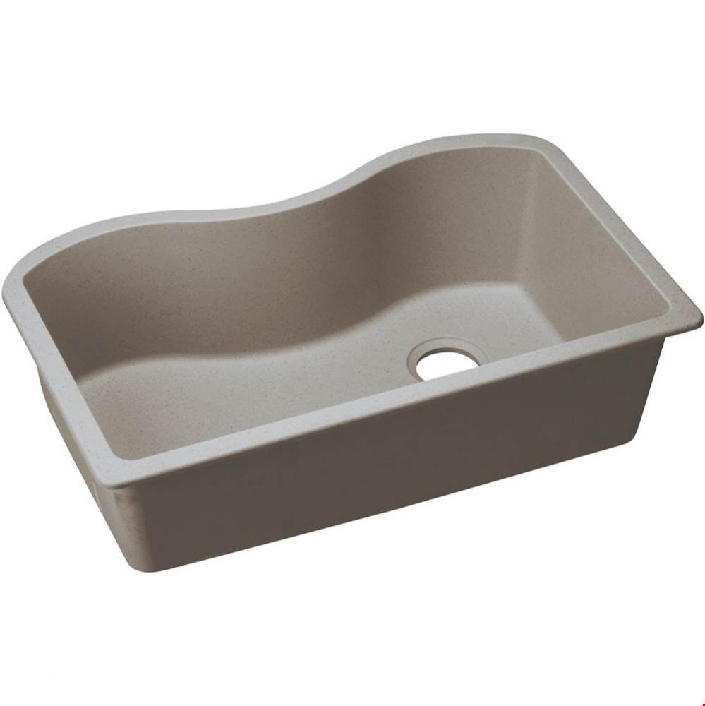 Quartz Classic 33'' x 20'' x 9-1/2'', Single Bowl Undermount Sink, G