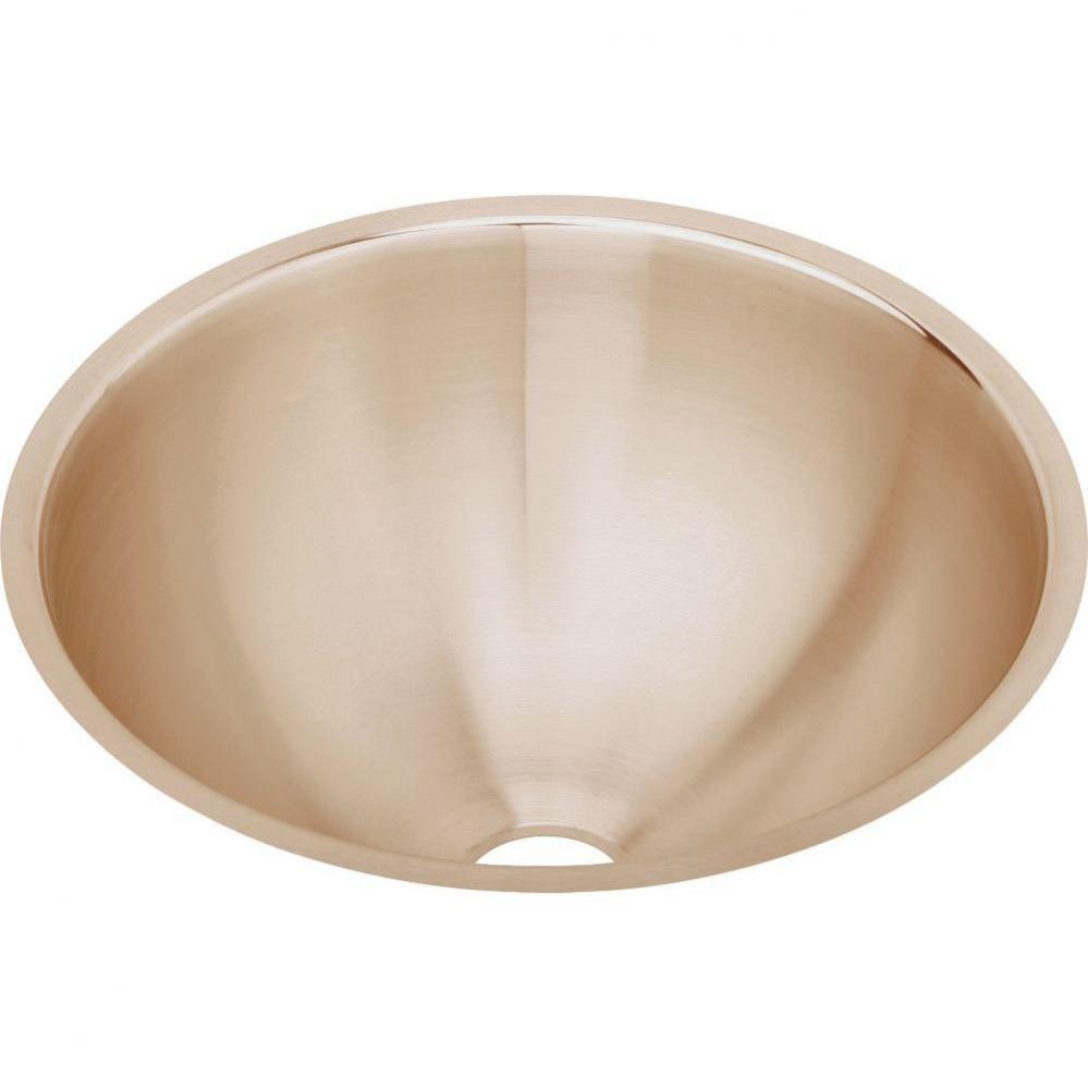 CuVerro Antimicrobial Copper 14-3/8'' x 14-3/8'' x 6'', Single Bowl